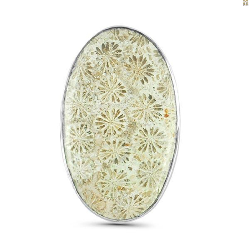 Fossilized Coral Adjustable Ring-ADJ-R FSC-2-33