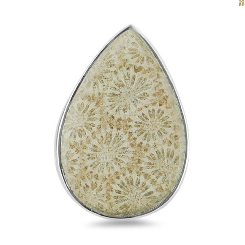 Fossilized Coral Adjustable Ring-ADJ-R FSC-2-42