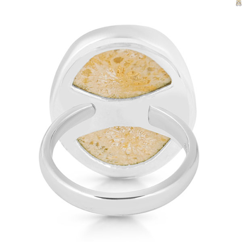Fossilized Coral Adjustable Ring-ADJ-R FSC-2-77