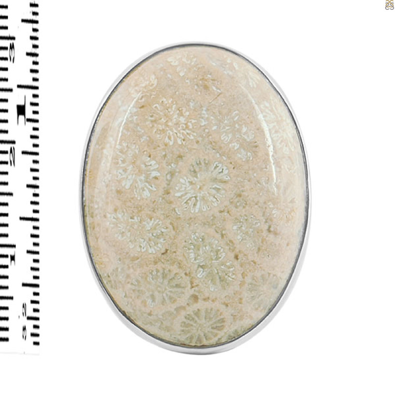 Fossilized Coral Adjustable Ring-ADJ-R FSC-2-86