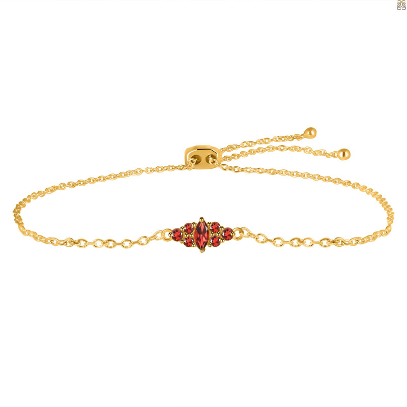 Garnet Bracelet With Adjustable Camera Lock GAR-RDB-142.