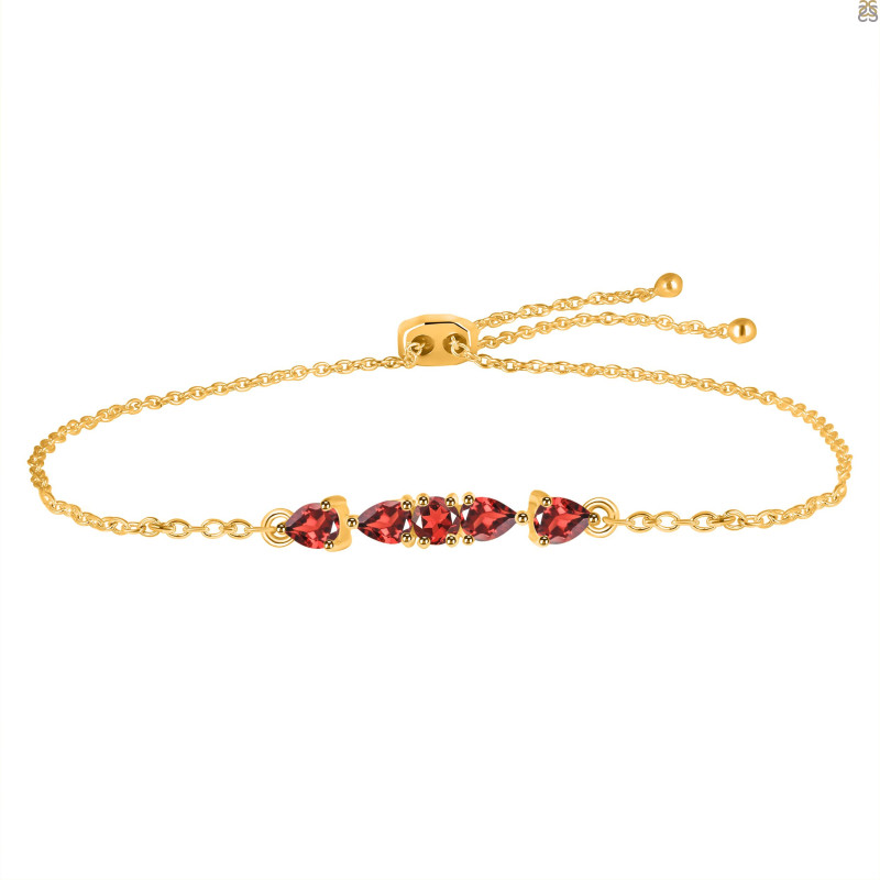 Garnet Bracelet With Adjustable Camera Lock GAR-RDB-150.