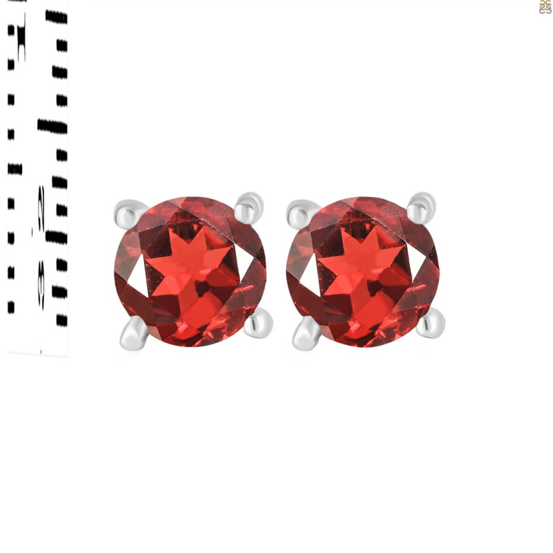Garnet Stud Earring GAR-RDE-1023.