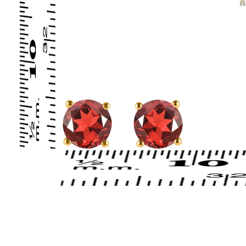 Garnet Stud Earring GAR-RDE-1353.