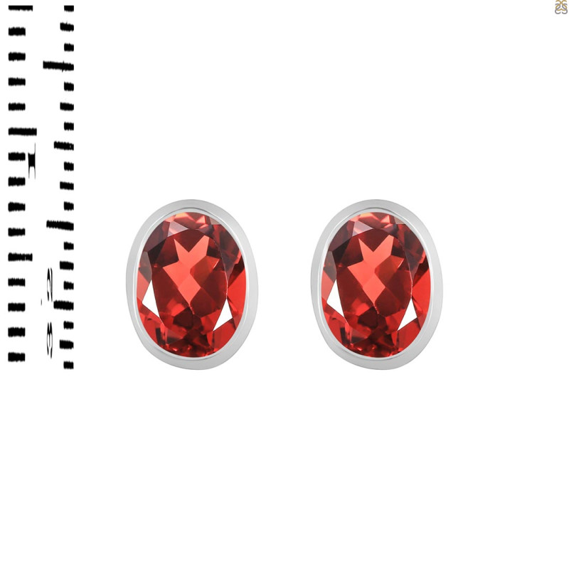 Garnet Stud Earring GAR-RDE-1374.