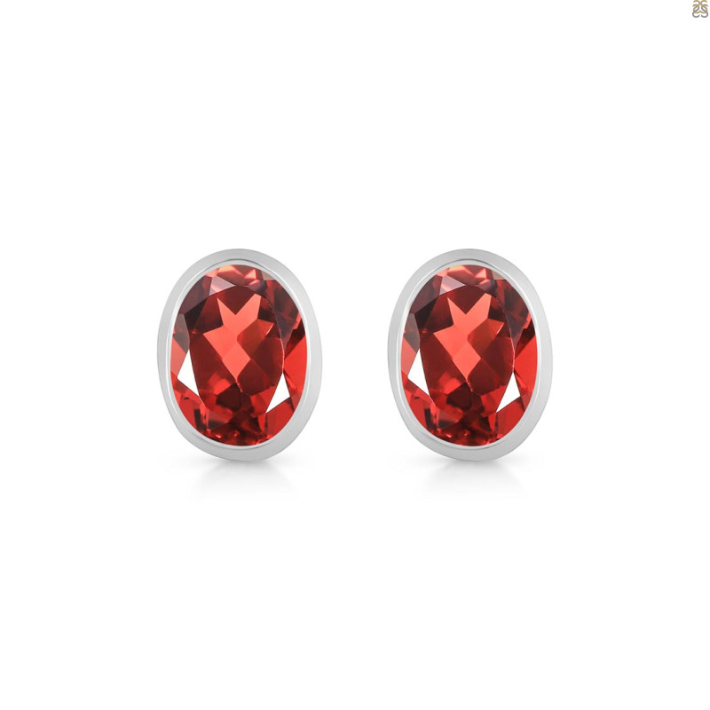 Garnet Stud Earring GAR-RDE-1374.