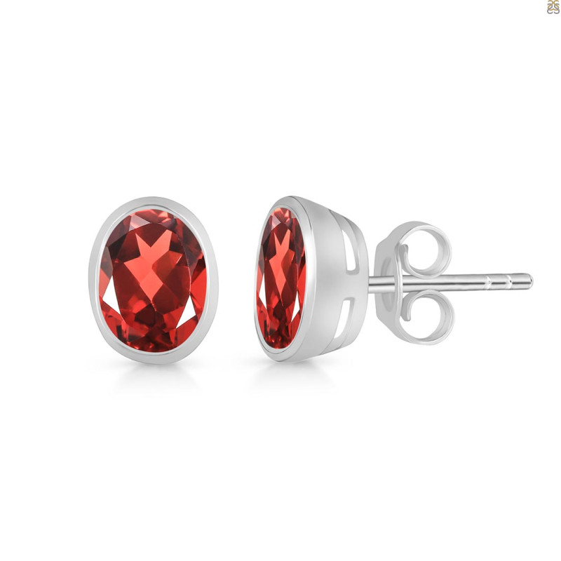 Garnet Stud Earring GAR-RDE-1374.