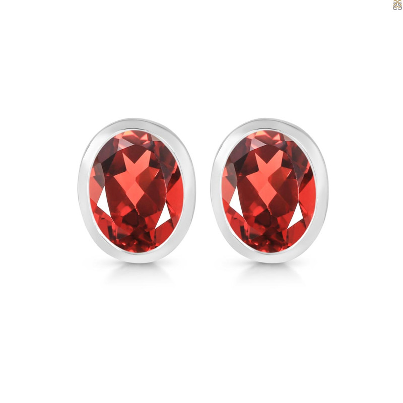 Garnet Stud Earring GAR-RDE-1376.