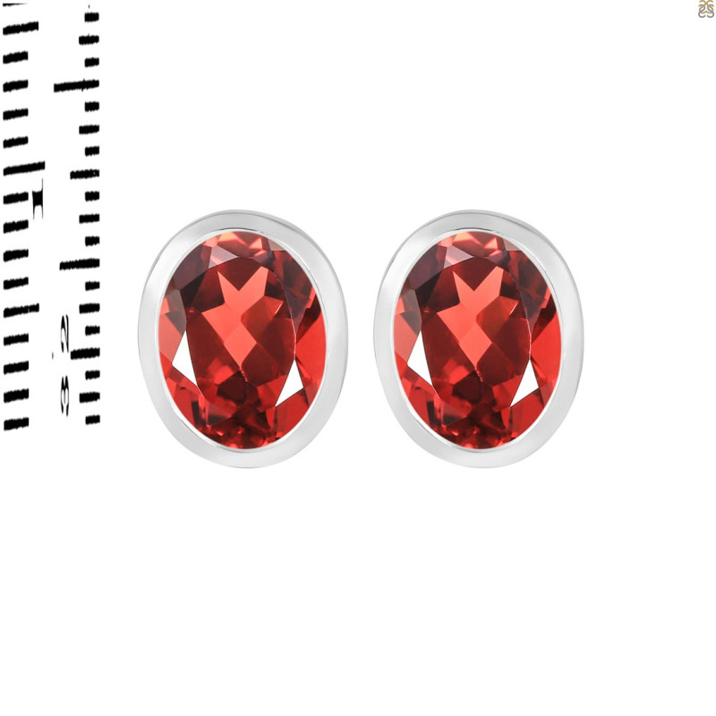 Garnet Stud Earring GAR-RDE-1376.