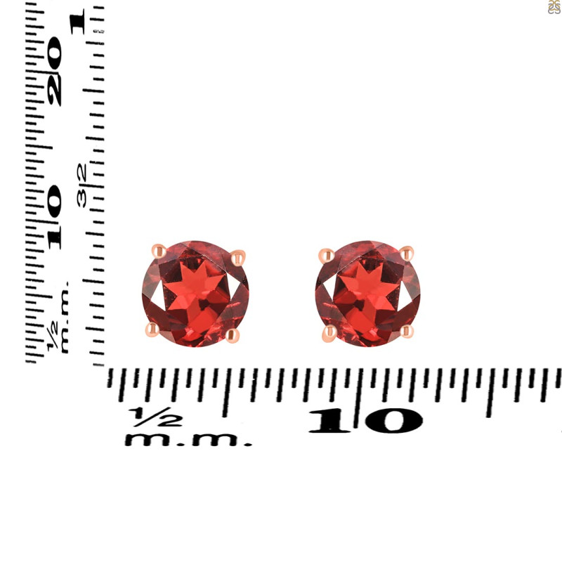 Garnet Stud Earring GAR-RDE-1436.