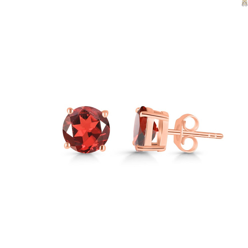 Garnet Stud Earring GAR-RDE-1436.