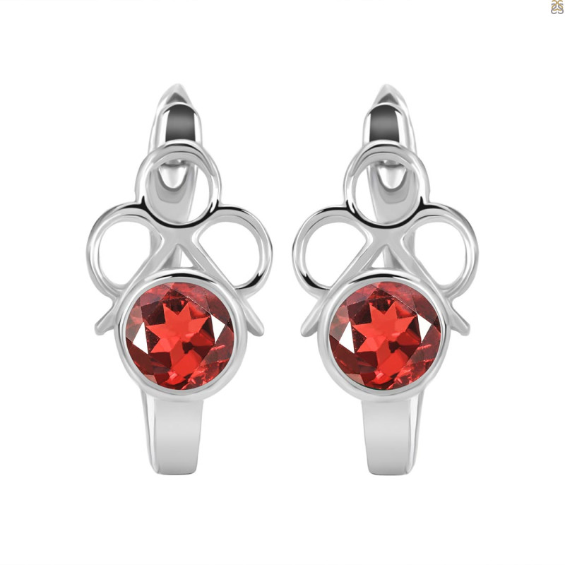 Garnet Stud Earring GAR-RDE-16.