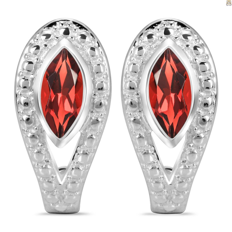 Garnet Stud Earring GAR-RDE-17.