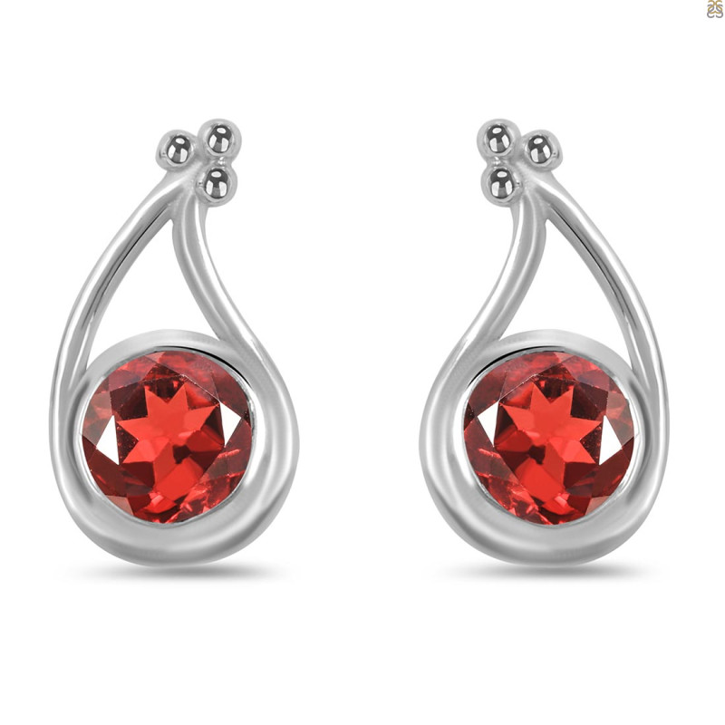 Garnet Stud Earring GAR-RDE-19.