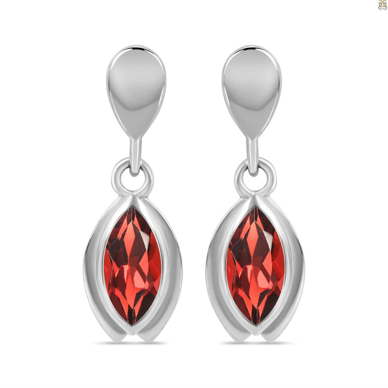 Garnet Earring GAR-RDE-22.