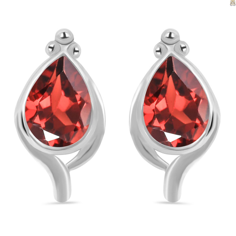 Garnet Stud Earring GAR-RDE-26.