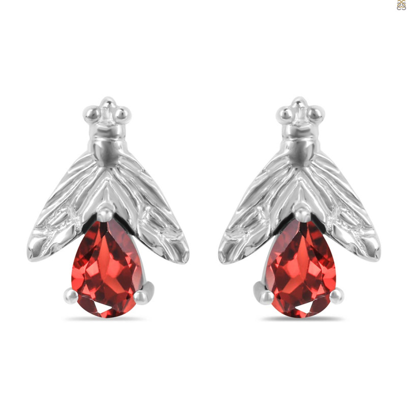 Garnet Stud Earring GAR-RDE-30.