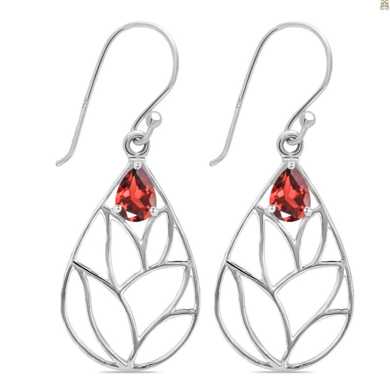 Garnet Earring GAR-RDE-68.