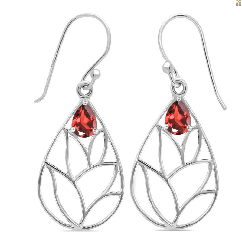 Garnet Earring GAR-RDE-68.