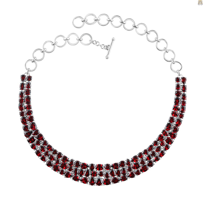 Garnet Necklace GAR-RDN-109.