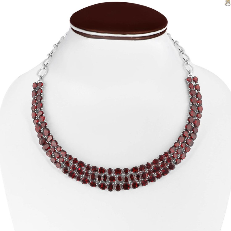 Garnet Necklace GAR-RDN-109.
