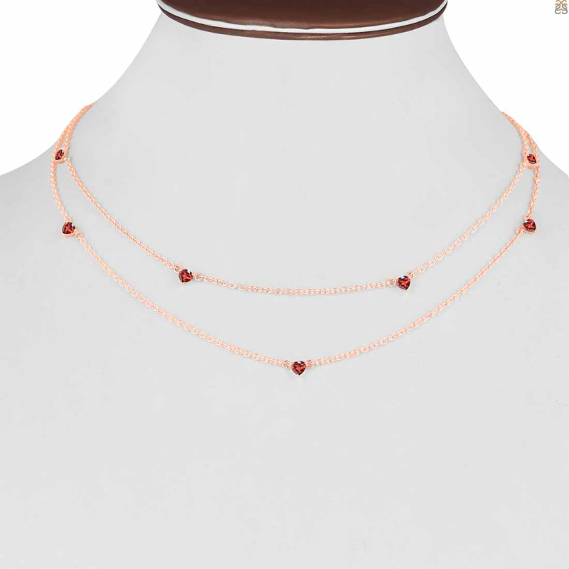 Garnet Necklace GAR-RDN-388.