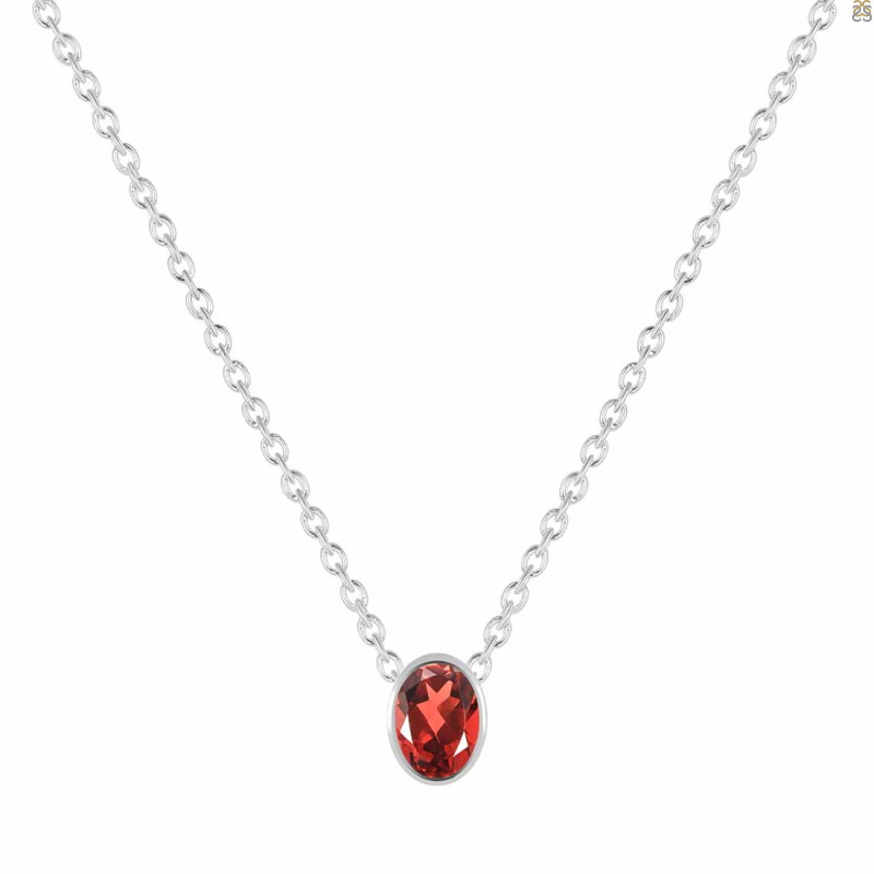 Garnet Necklace GAR-RDN-453.