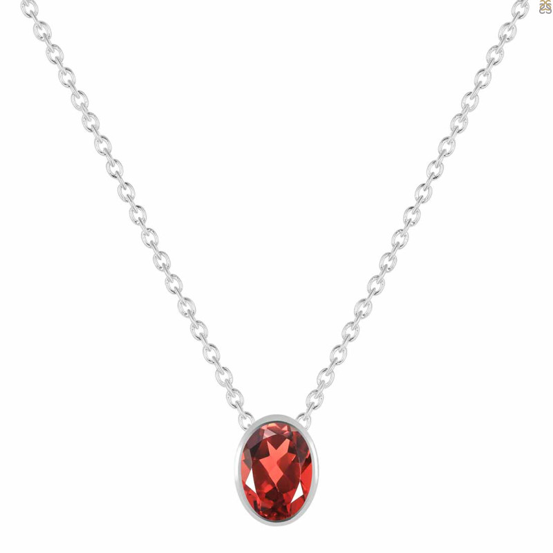 Garnet Necklace GAR-RDN-455.