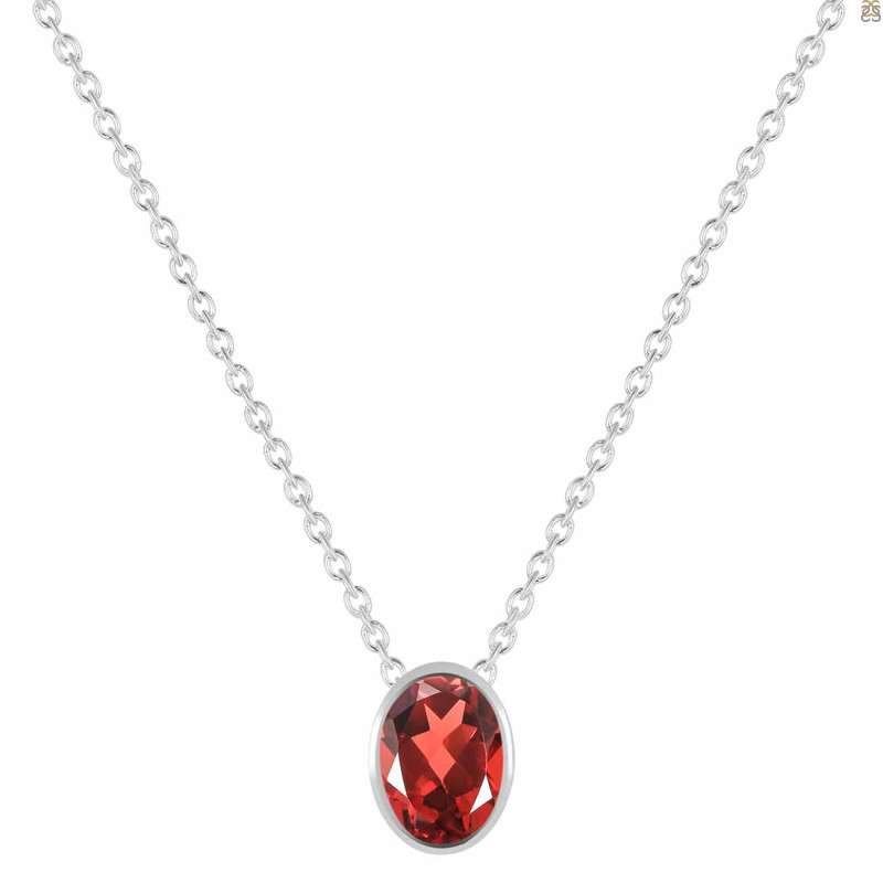 Garnet Necklace GAR-RDN-456.