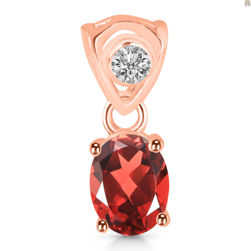 Garnet Pendant GAR-RDP-551-V-LOOP.