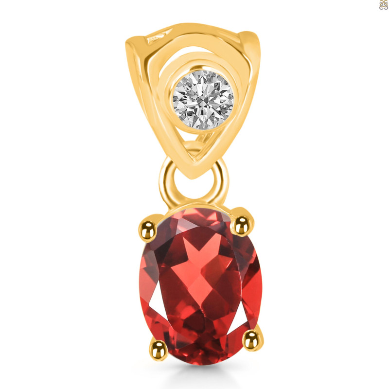 Garnet Pendant GAR-RDP-551-V-LOOP.