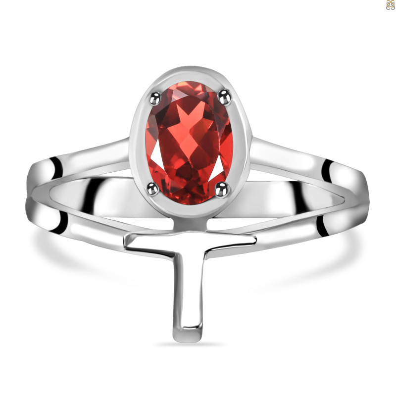 Garnet Holy Cross Ring GAR-RDR-2148.