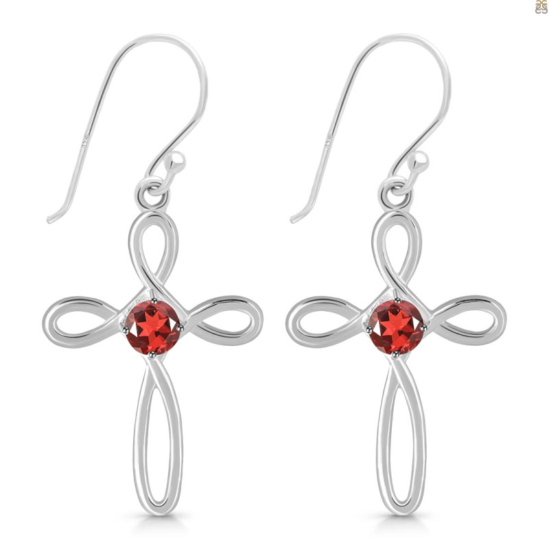 Garnet Earring GAR-RDE-425.