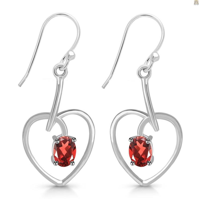 Garnet Earring GAR-RDE-441.