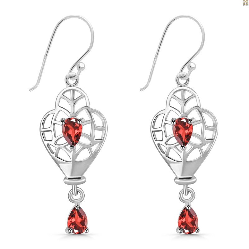 Garnet Earring GAR-RDE-67.