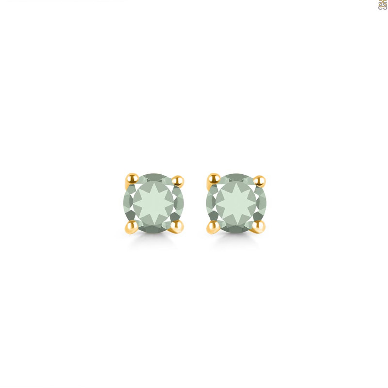 Green Amethyst Stud Earring GRA-RDE-1321.
