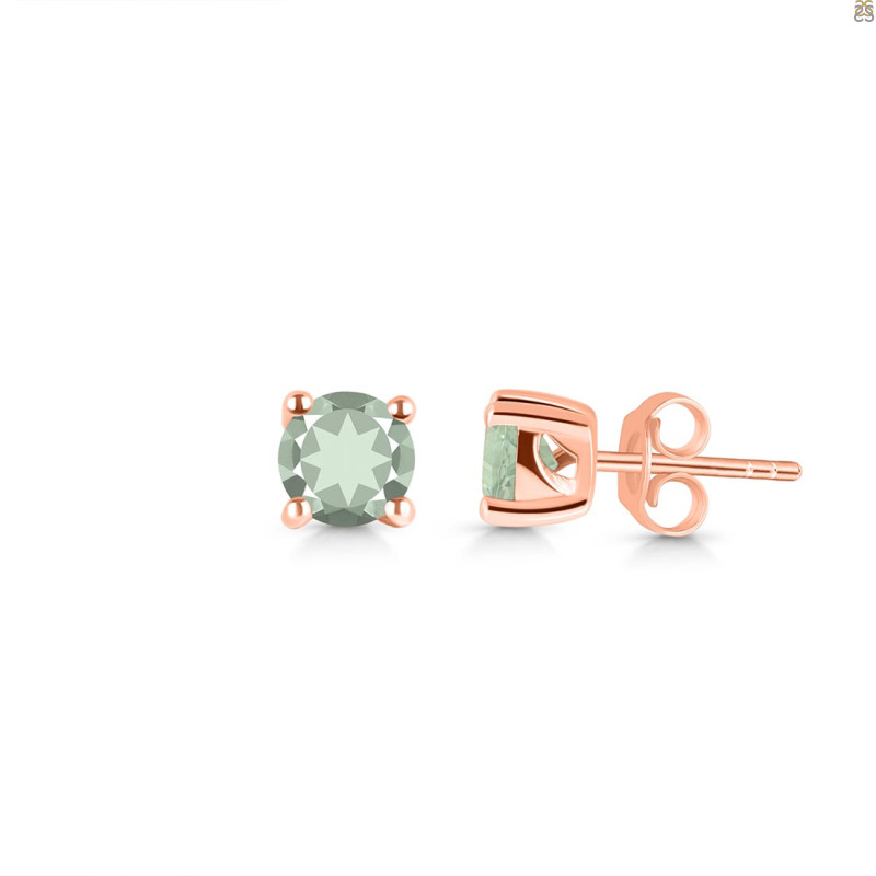 Green Amethyst Stud Earring GRA-RDE-1321.