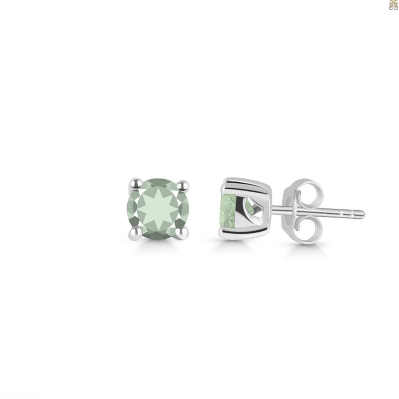 Green Amethyst Stud Earring GRA-RDE-1321.