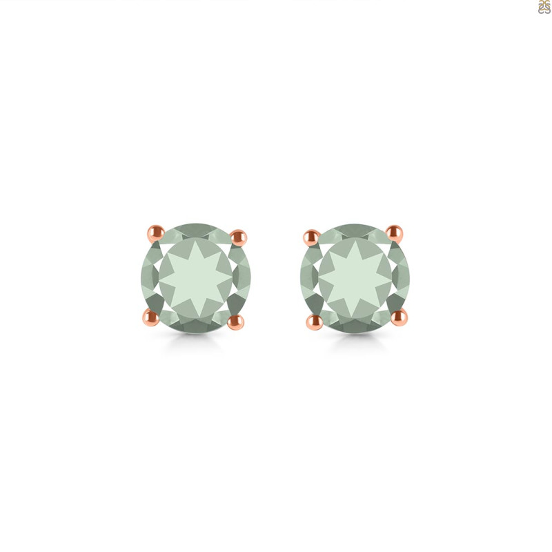 Green Amethyst Stud Earring GRA-RDE-1353.