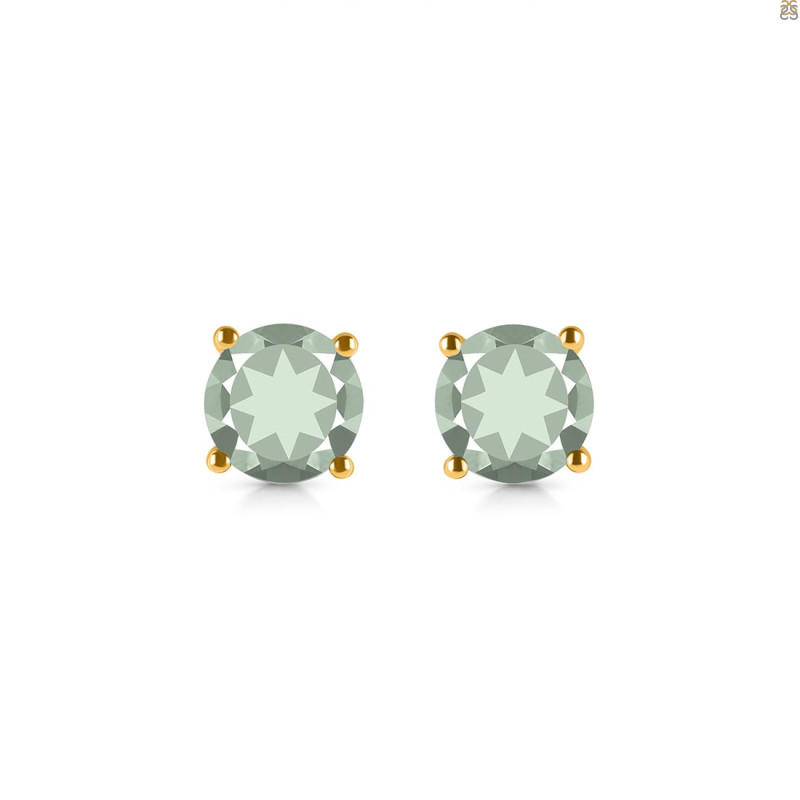 Green Amethyst Stud Earring GRA-RDE-1353.