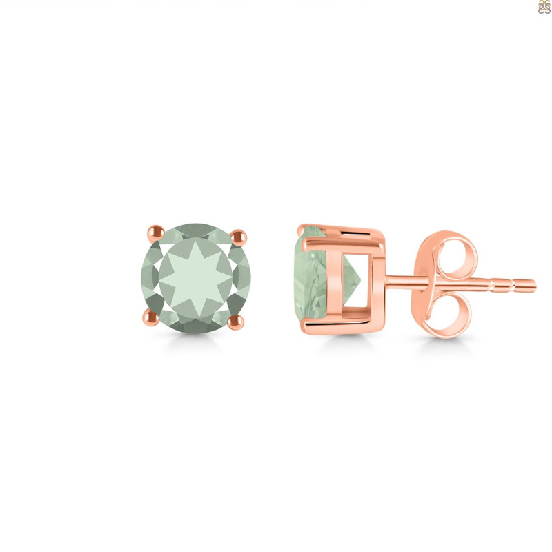 Green Amethyst Stud Earring GRA-RDE-1353.