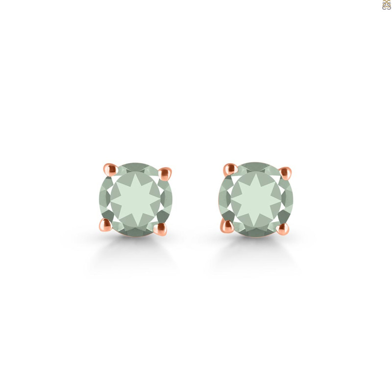 Green Amethyst Stud Earring GRA-RDE-1435.