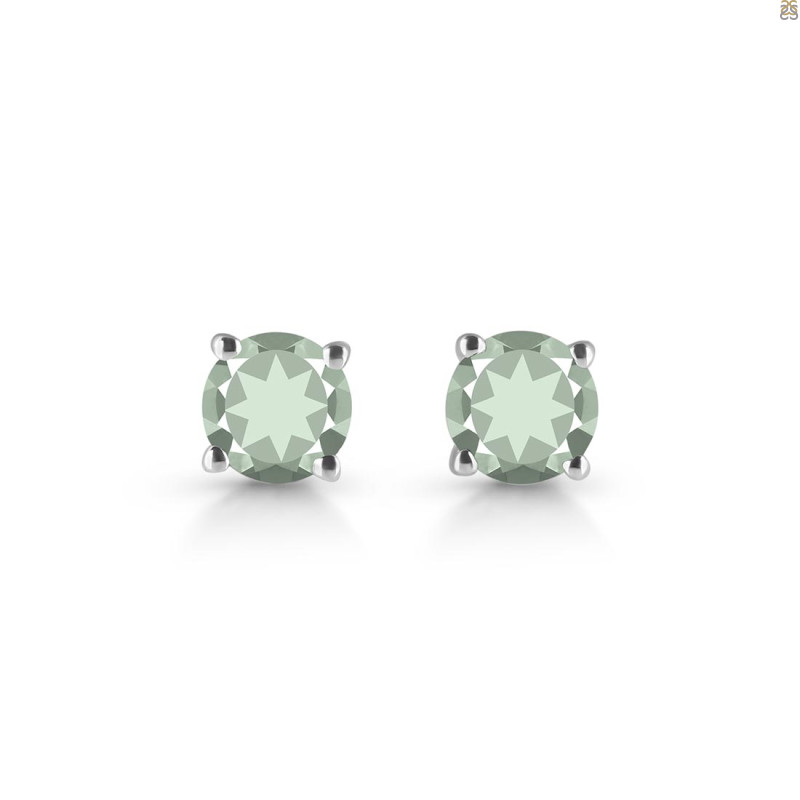 Green Amethyst Stud Earring GRA-RDE-1435.