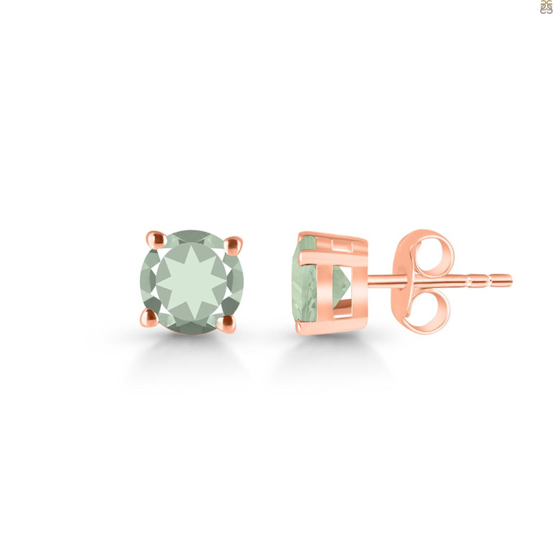 Green Amethyst Stud Earring GRA-RDE-1435.