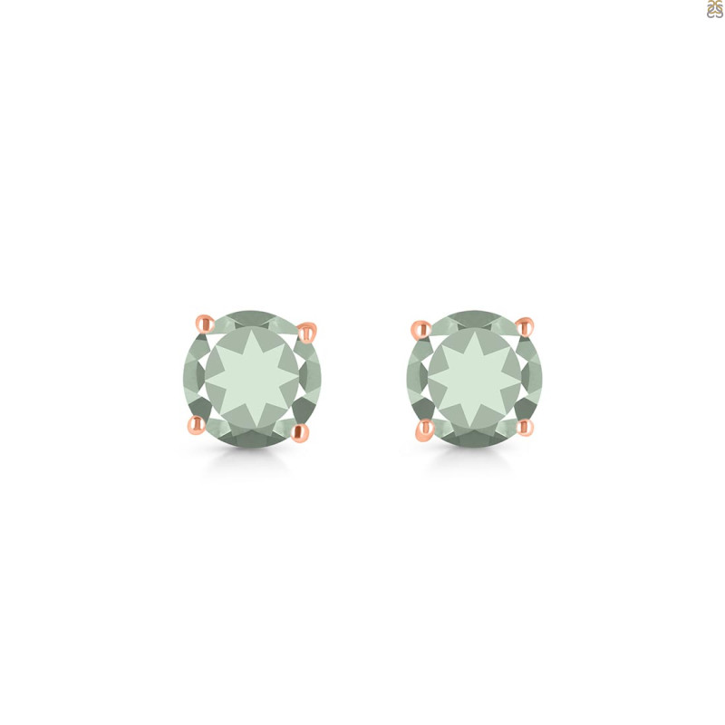 Green Amethyst Stud Earring GRA-RDE-1436.