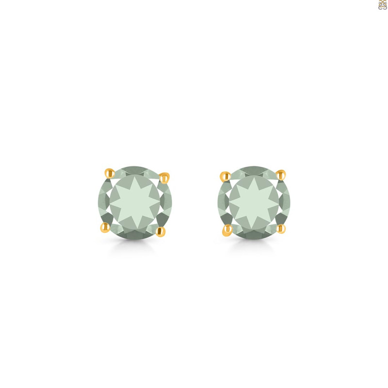 Green Amethyst Stud Earring GRA-RDE-1436.