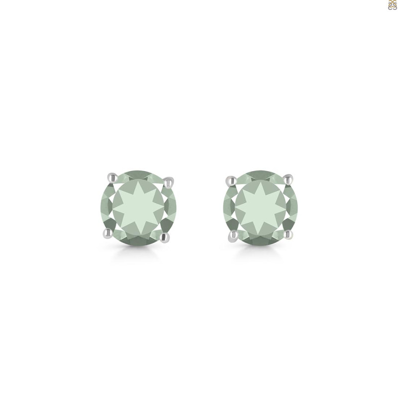 Green Amethyst Stud Earring GRA-RDE-1436.