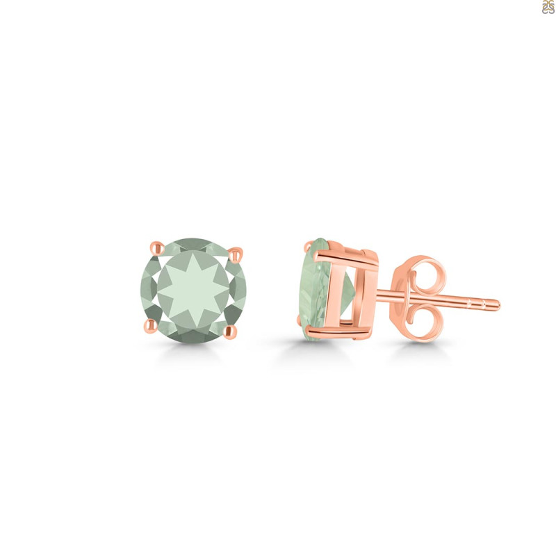 Green Amethyst Stud Earring GRA-RDE-1436.