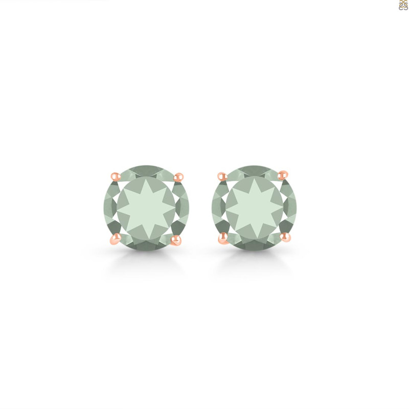 Green Amethyst Stud Earring GRA-RDE-1437.