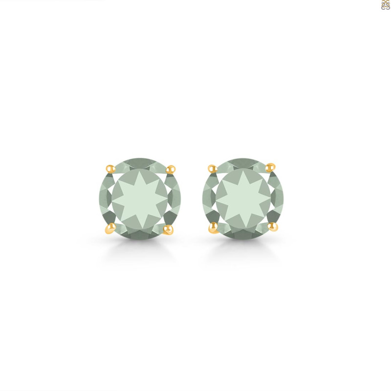 Green Amethyst Stud Earring GRA-RDE-1437.